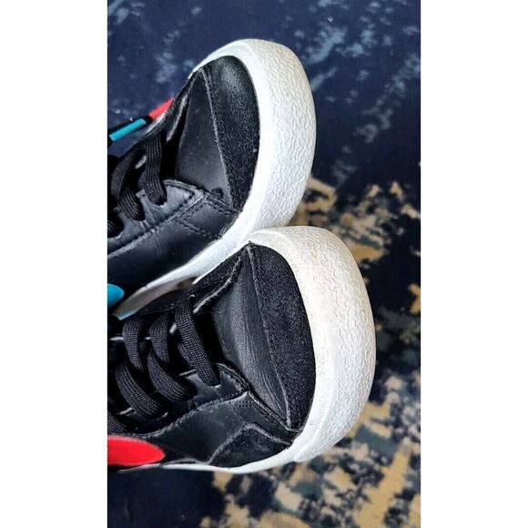 Nike Blazer Mid 77 Black White Blue Red Checks Size 4.5yr - Picture 8 of 8
